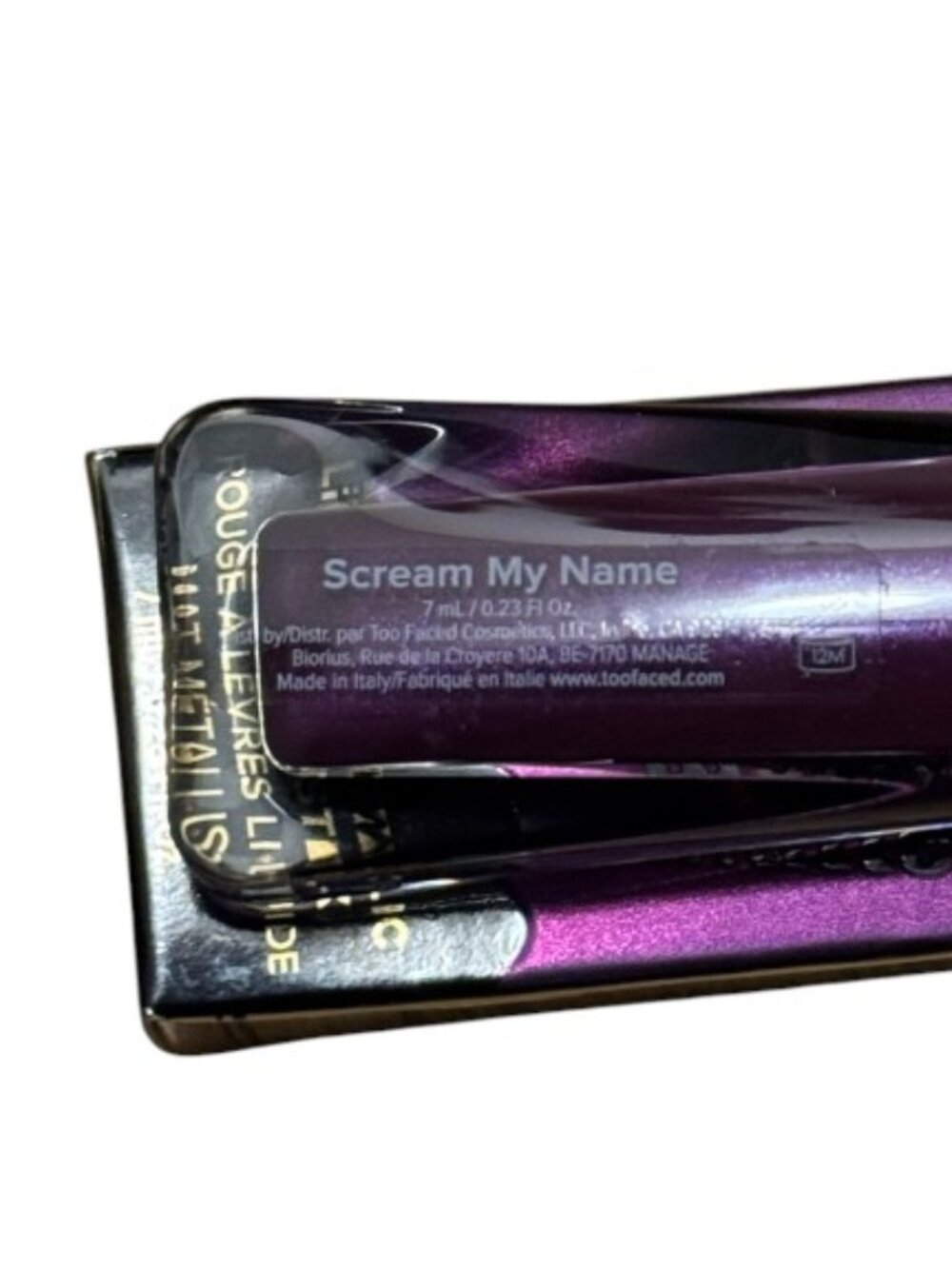 Too Faced Melted Matte-tallic Liquid Lipstick "Scream My Name" 7ml Metallic NWT - Picture 4 of 4